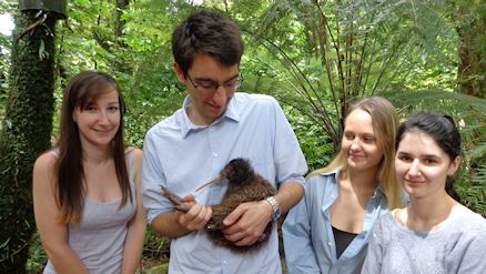 The WHS team & Smaug the Kiwi Bird
