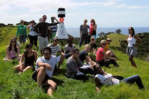Group hike, Stewart Island